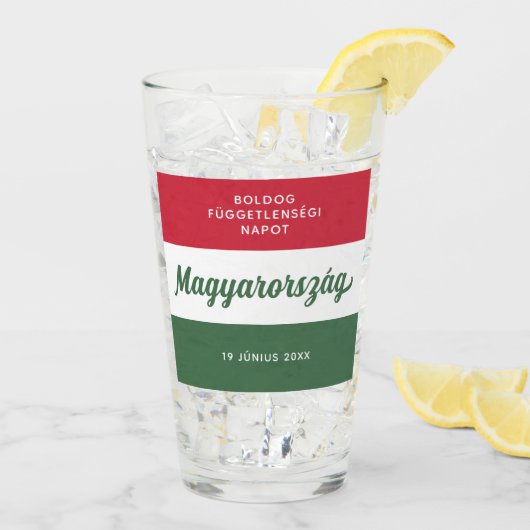 ハンガリー独立日国旗 タンブラーグラス (アイス裏面)