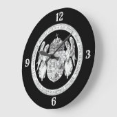 ハンガリー王国丸時計の印 ラージ壁時計 (傾斜)