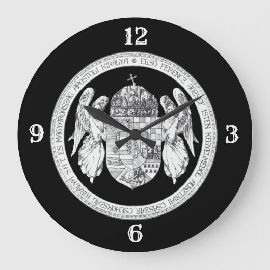 ハンガリー王国丸時計の印 ラージ壁時計 (正面)