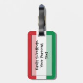 ハンガリー簡単ID個人の国旗 ラゲッジタグ (裏面縦)