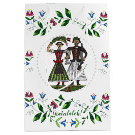 ハンガリー結婚のカップルおめでとう！ ミディアムペーパーバッグ