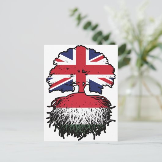 ハンガリー英国ハンガリー統一された王国 ポストカード (スタンド正面)