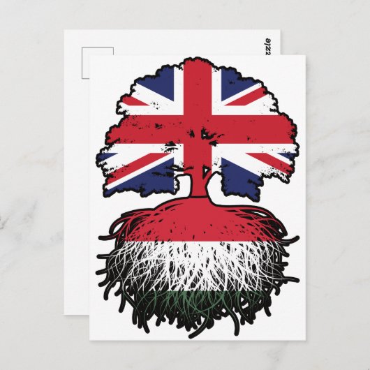 ハンガリー英国ハンガリー統一された王国 ポストカード (正面/裏面)