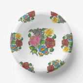 ハンガリー語フローラ – カロサイのモチーフ ペーパーボウル (正面)