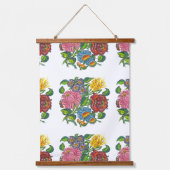 ハンガリー語フローラ – カロサイのモチーフ 吊り下げ型タペストリー (正面)