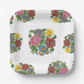 ハンガリー語フローラ – カロサイモチフス紙プレート ペーパープレート (正面)