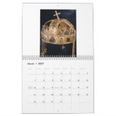 ハンガリー語Calander カレンダー (3月 2027)