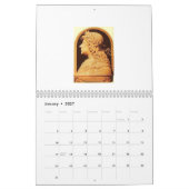 ハンガリー語Calander カレンダー (1月 2027)
