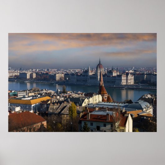 ハンガリー議会の建物 ポスター (正面)