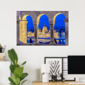 ハンガリー議会建物アットデュスク ポスター (ホームオフィス)