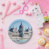 ハンガリー議会建物インブダペスト ペーパープレート (パーティー)