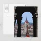ハンガリー議会「フレーム内」! ポストカード (正面/裏面)