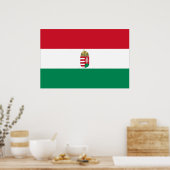 ハンガリー軍備付き，ハンガリー国旗 ポスター (キッチン)