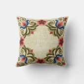 ハンガリー針仕事モノグラム クッション (裏面)