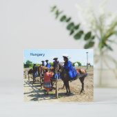 ハンガリー馬のライダーHungary ポストカード (スタンド正面)