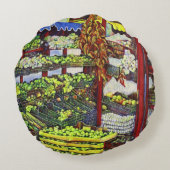 ハンガリー，エディーズマーケット ラウンドクッション (裏面)