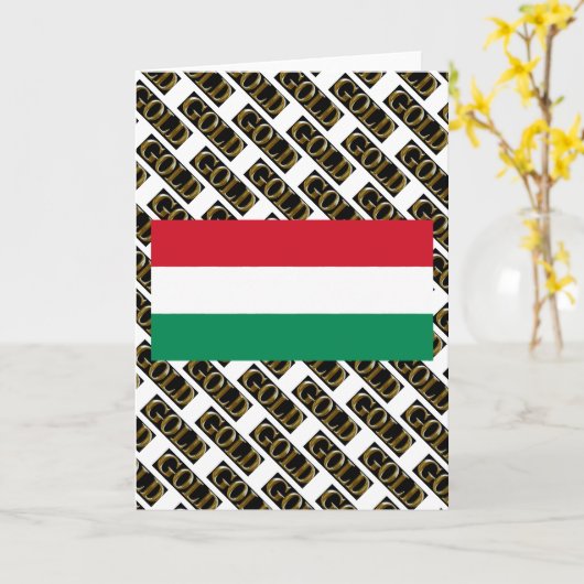 ハンガリー カード (黄色い花)