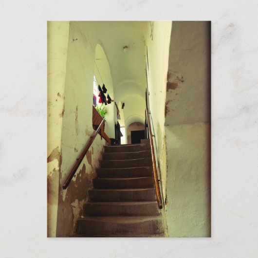 ハンガリー・ケステリーのロマンチックな階段 ポストカード (正面)