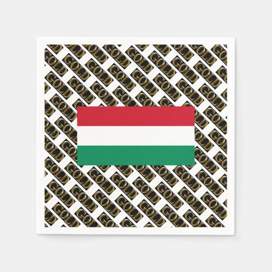 ハンガリー スタンダードカクテルナプキン (正面)