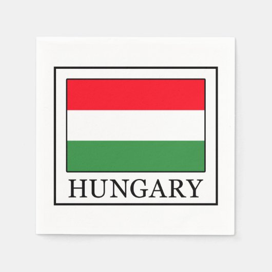 ハンガリー スタンダードカクテルナプキン (正面)