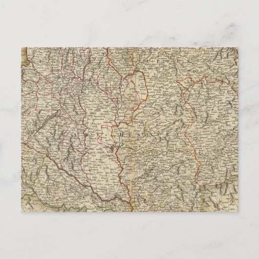 ハンガリー、トランシルヴァニア、クロアチア ポストカード (正面)