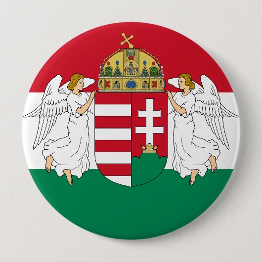 ハンガリー、ハンガリー 缶バッジ (正面)