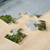 ハンガリー,ブダペストのチェーンブリッジの空中表示 ジグソーパズル (側面)