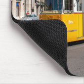 ハンガリー，ブダペストの有名な路面電車2 マウスパッド (コーナー)