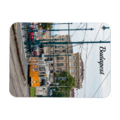 ハンガリー，ブダペストの有名な路面電車2 マグネット (横)