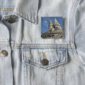 ハンガリー、ブダペストの首都。キャッスル2ブダ 缶バッジ (インサイチュ)