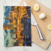 ハンガリー，ブダペスト キッチンタオル (四つ折り)