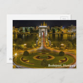 ハンガリー，ブダペスト ポストカード (正面/裏面)