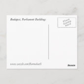 ハンガリー，ブダペスト ポストカード (裏面)