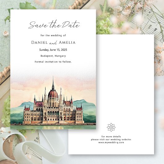 ハンガリー ブダペスト 挙式 海外ウェディング Save The Date セーブザデート