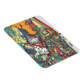 ハンガリー，ブダペスト |都市の地図 マグネット (右側)