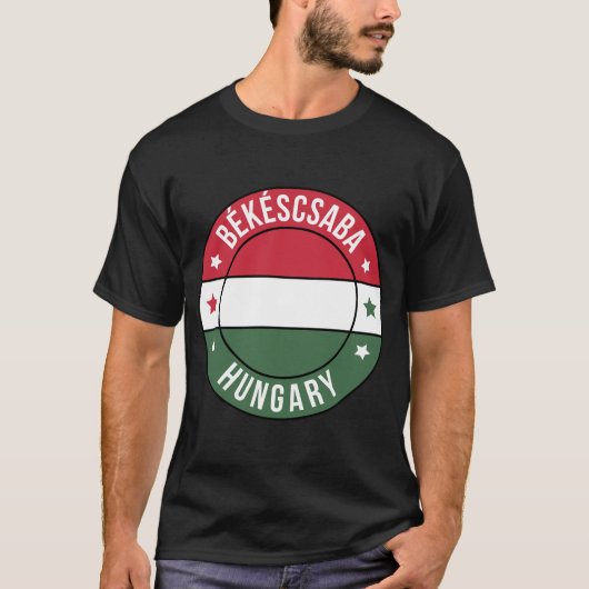 ハンガリー・ベケーシュチャバ市Tシャツ Tシャツ (正面)
