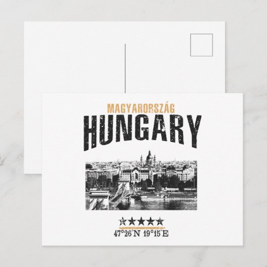 ハンガリー ポストカード (正面/裏面)
