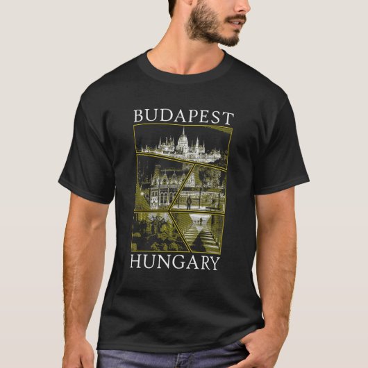 ハンガリー ヨーロッパ ブダペスト 旅行 Tシャツ (正面)