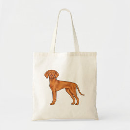 ハンガリー・ヴィスラ・ポインター・ドッグ かわいい カートゥーン 犬 トートバッグ