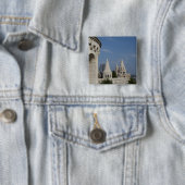 ハンガリー、首都ブダペスト。ブダ城、城塞 缶バッジ (インサイチュ)