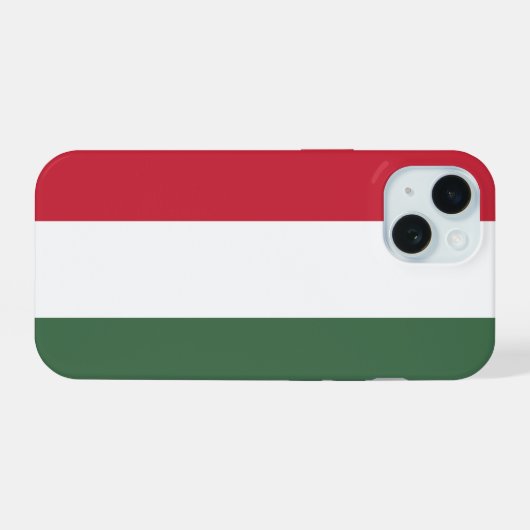 ハンガリー iPhone 15ケース (裏面横)