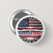 ハンガリーUSアメリカ合衆国アメリカ合衆国統一された州 缶バッジ (正面&裏面)