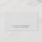 ハンガーに掛ける衣服 | ファッショニスタ 名刺 (裏面)