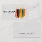 ハンガーに掛ける衣服 | ファッショニスタ 名刺 (正面/裏面)