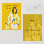 ハンガーの裁縫のファッション・デザイナーのプロフェッショナルモデル 名刺 (正面/裏面)