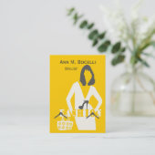 ハンガーの裁縫のファッション・デザイナーのプロフェッショナルモデル 名刺 (スタンド正面)