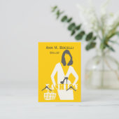 ハンガーの裁縫のファッション・デザイナーのプロフェッショナルモデル 名刺 (スタンド正面)