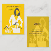 ハンガーの裁縫のファッション・デザイナーのプロフェッショナルモデル 名刺 (正面/裏面)