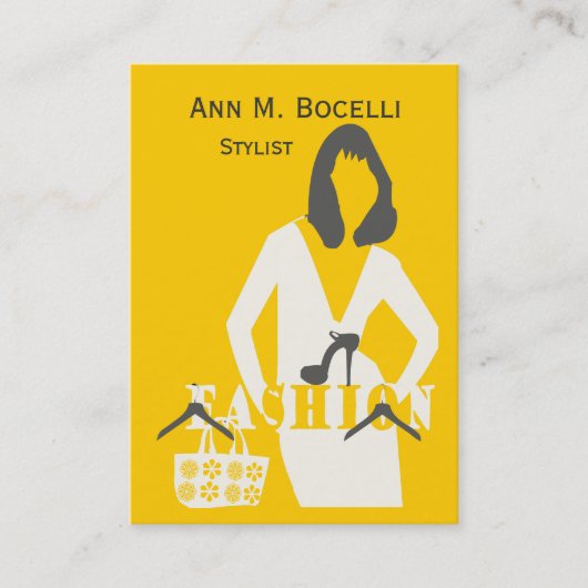 ハンガーの裁縫のファッション・デザイナーのプロフェッショナルモデル 名刺 (正面)