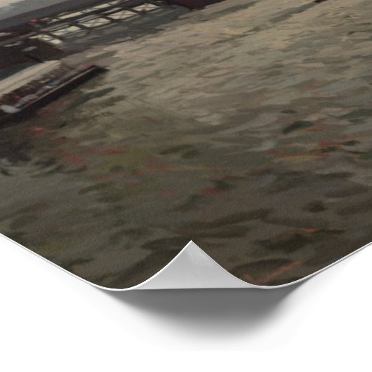 ハンガーフォードブリッジからウォータールーブリッジ ポスター (角)